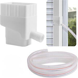 Rainwater Collection System-Rainwater Collection Diverter Connector System White